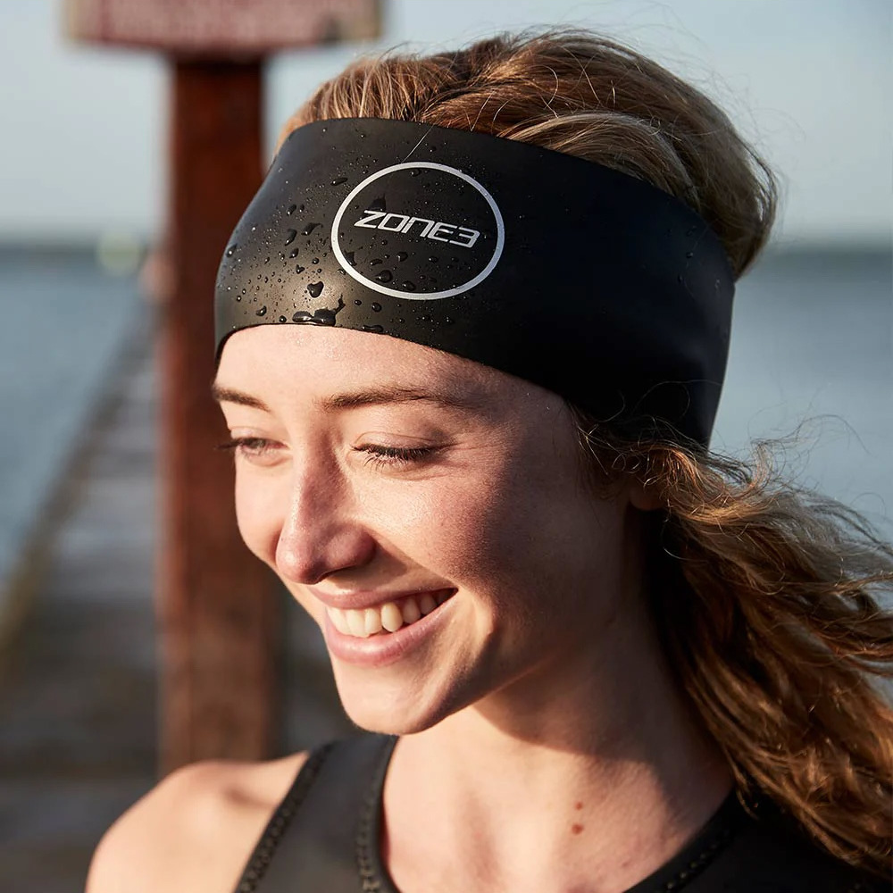 2026 Zone3 Neoprene Headband SA20UNHB101 - Black / White